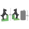 Design Toscano Over the Fence Scotty Dog Cast Iron Sculptural Bookend Pair SP2762